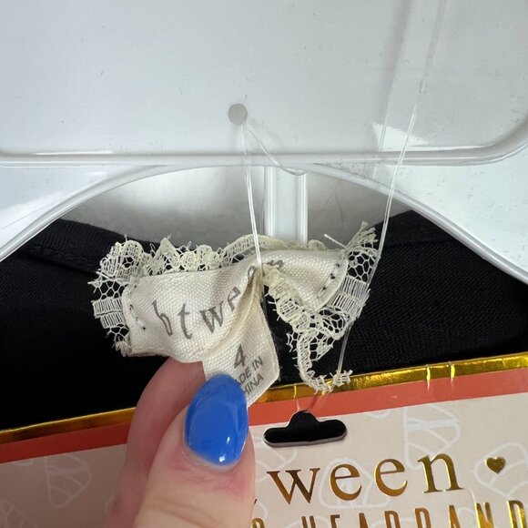 NWT Btween 3 Piece Trick of Treat Halloween Set Top Bottom Headband Size 4 NEW - Picture 7 of 11